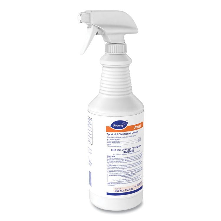 Avert Sporicidal Disinfectant Cleaner, 32 Oz Spray Bottle, 12/carton