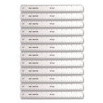 Non-Shatter Flexible Ruler, Standard/metric, 12" (30 Cm) Long, Plastic, Clear, 12/box