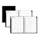 Enterprise Weekly Appointment Planner, 11 x 8.5, Black Cover, 12-Month (Jan to Dec): 2025