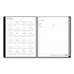Enterprise Weekly Appointment Planner, 11 x 8.5, Black Cover, 12-Month (Jan to Dec): 2025