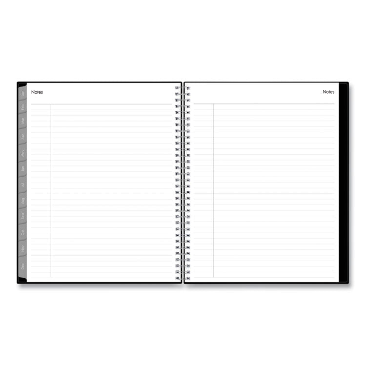 Enterprise Weekly Appointment Planner, 11 x 8.5, Black Cover, 12-Month (Jan to Dec): 2025