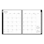 Enterprise Weekly Appointment Planner, 11 x 8.5, Black Cover, 12-Month (Jan to Dec): 2025