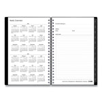 Enterprise Weekly/Monthly Planner, 8 x 5, Black Cover, 12-Month (Jan to Dec): 2025