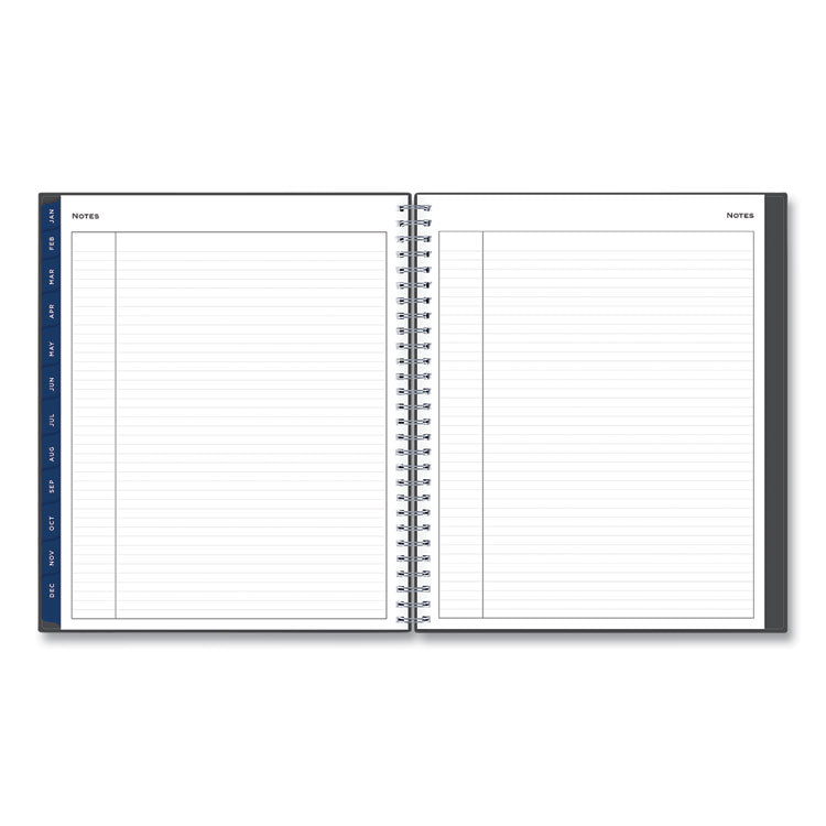 Passages Monthly Planner, 10 x 8, Charcoal Cover, 12-Month (Jan to Dec): 2025