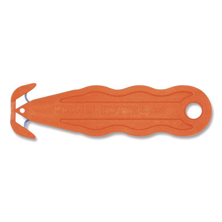 Kurve Blade Plus Safety Cutter, 5.75" Plastic Handle, Orange, 10/Box
