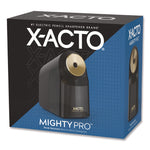 Model 1606 Mighty Pro Electric Pencil Sharpener, Ac-Powered, 4 X 8 X 7.5, Black/gold/smoke