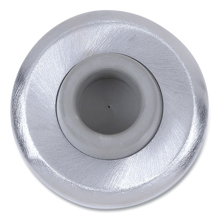 Concave Wall Bumper, 5 X 2 X 6, Satin Chrome