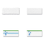 Sweeper Mop, 10 x 4.8 White Cloth Head, 46" Silver/Green Aluminum/Plastic Handle