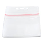 Sealable Cardholder, Horizontal, 3.75 X 2.62, Clear, 50/pack