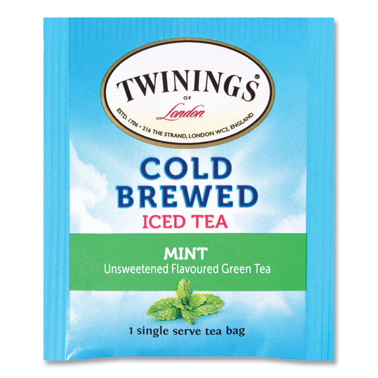 Cold Brew Iced Tea Bags, Mint, 0.07 Oz Tea Bag, 20/box