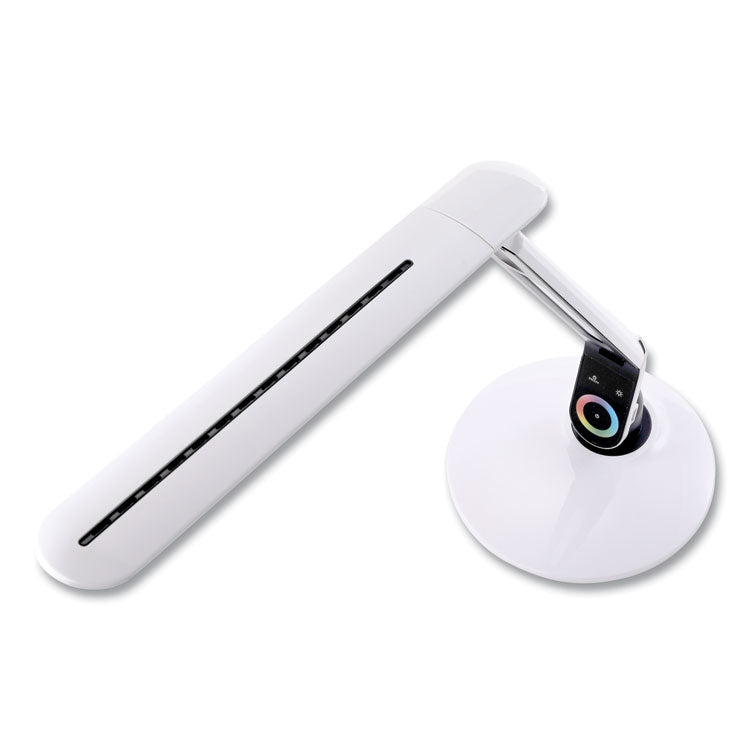 Color Changing LED Desk Lamp with RGB Arm, 18.12" High, White