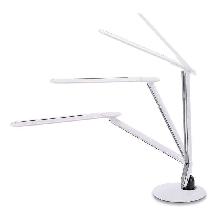 Color Changing LED Desk Lamp with RGB Arm, 18.12" High, White