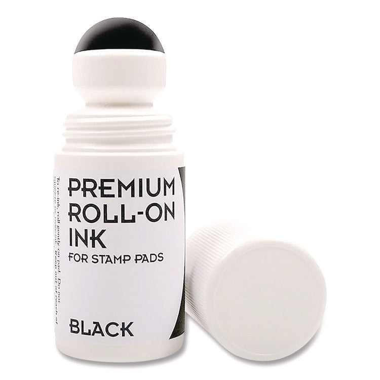 Premium Roll-On Ink, 2 Oz, Black