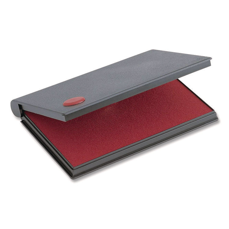 2000 Plus One-Color Felt Stamp Pad, #1, 4.25" X 2.75", Red