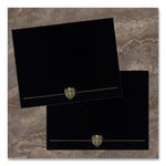 Classic Crest Certificate Covers, 9.38 X 12, Black, 5/pack