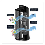 Allergen Plus HEPA Tower Air Purifier, 170 sq ft Room Capacity, Black
