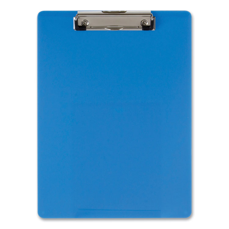 Recycled Plastic Clipboard, Holds 8.5 x 11 Sheets, Blue