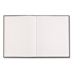 Professional Quad Notebook, Quadrille Rule (4 sq/in), Black Cover, (96) 9.25 x 7.25 Sheets