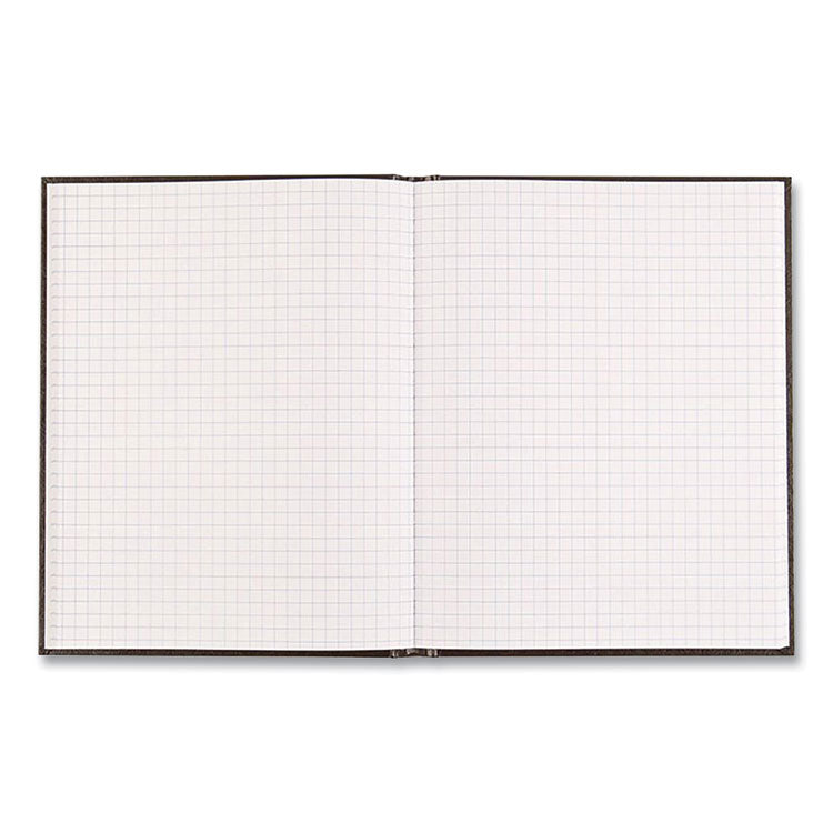 Professional Quad Notebook, Quadrille Rule (4 sq/in), Black Cover, (96) 9.25 x 7.25 Sheets
