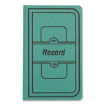 Tuff Series Record Book, Green Cover, 12 X 7.5 Sheets, 300 Sheets/book