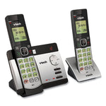 Cs5129-2 Two-Handset Cordless Telephone System, Dect 6.0, Silver/black