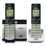 Cs6719-2 Two-Handset Cordless Telephone System, Dect 6.0, Silver/black