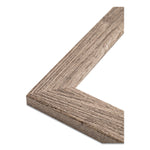 Magnetic Dry Erase Board with Rustic Frame, 36" x 24" (Actual Size: 35" x 23"), White Surface, Brown Wood Frame