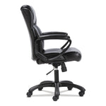 Mid-Back Executive Chair, Supports Up To 225 Lb, 19" To 23" Seat Height, Black