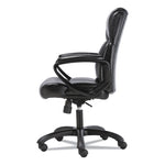 Mid-Back Executive Chair, Supports Up To 225 Lb, 19" To 23" Seat Height, Black