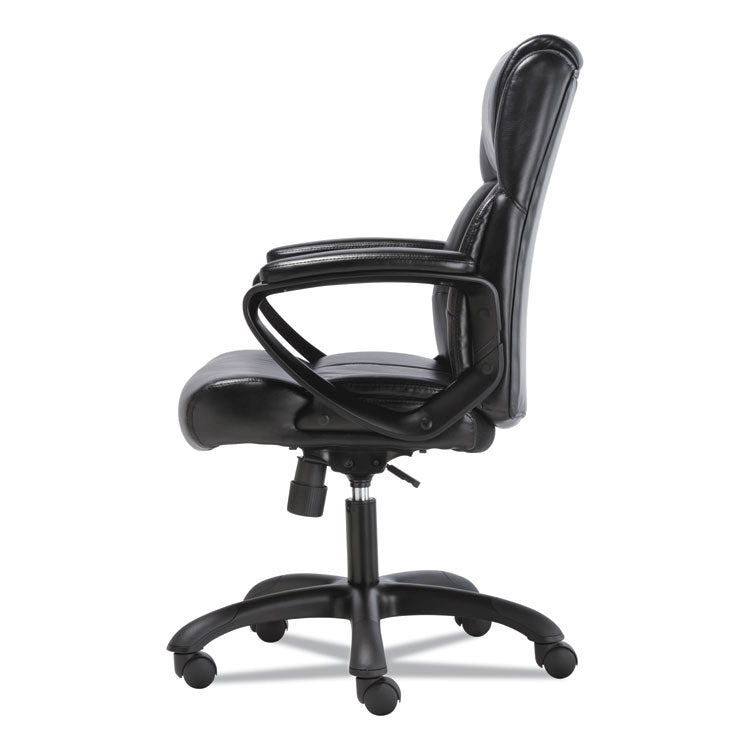 Mid-Back Executive Chair, Supports Up To 225 Lb, 19" To 23" Seat Height, Black