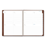Signature Collection Academic Weekly/Monthly Planners, 11.5 x 8, Distressed Brown Cover, 13-Month: July 2025 to July 2026