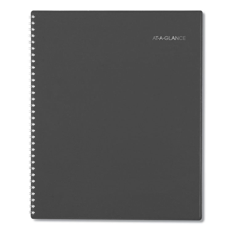 DayMinder Academic Weekly/Monthly Desktop Planner, 11 x 8.5, Charcoal Cover, 12-Month (July to June): 2025 to 2026