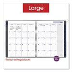 DayMinder Academic Weekly/Monthly Desktop Planner, 11 x 8.5, Charcoal Cover, 12-Month (July to June): 2025 to 2026