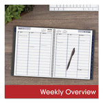 DayMinder Academic Weekly/Monthly Desktop Planner, 11 x 8.5, Charcoal Cover, 12-Month (July to June): 2025 to 2026