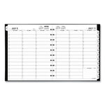 Move-A-Page Academic Weekly/Monthly Planners, 11 x 9, Black Cover, 12-Month (July to June): 2025 to 2026