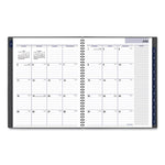DayMinder Academic Weekly/Monthly Desktop Planner, 11 x 8.5, Charcoal Cover, 12-Month (July to June): 2025 to 2026