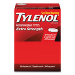 Extra Strength Caplets, Two-Pack, 50 Packs/box