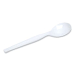Plastic Cutlery, Heavyweight Soup Spoon, White, 1,000/Carton