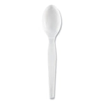 Plastic Cutlery, Heavyweight Spoon, White, 1,000/Carton