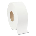 Jumbo Jr. Bathroom Tissue Roll, Septic Safe, 2-Ply, White, 3.3" x 1,000 ft, 8 Rolls/Carton