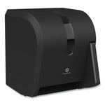 Hygienic Push-Paddle Roll Towel Dispenser, 13 X 10 X 14.4, Black