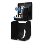 Hygienic Push-Paddle Roll Towel Dispenser, 13 X 10 X 14.4, Black