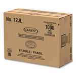 Plastic Lids for Foam Cups, Bowls and Containers, Vented, Fits 6 oz to 14 oz, White, 100/Pack, 10 Packs/Carton