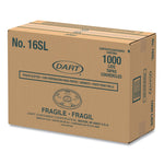 Plastic Lids, Straw-Slot Lid, Fits 12 oz to 24 oz Hot/Cold Foam Cups, Translucent, 100/Pack, 10 Packs/Carton