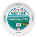 White Paper Plates, 6" Dia, 100/pack, 10 Packs/carton