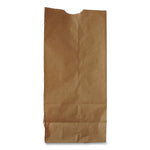 Grocery Paper Bags, 6# Size, 35# Basis Weight, 5.88" x 3.63" x 11", Kraft, 500/Bundle