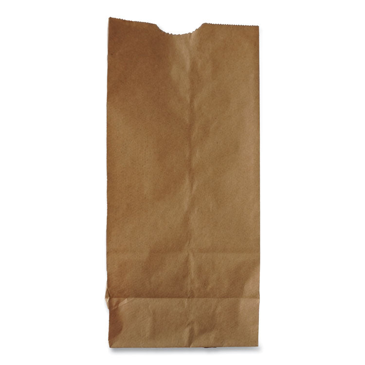Grocery Paper Bags, 6# Size, 35# Basis Weight, 5.88" x 3.63" x 11", Kraft, 500/Bundle