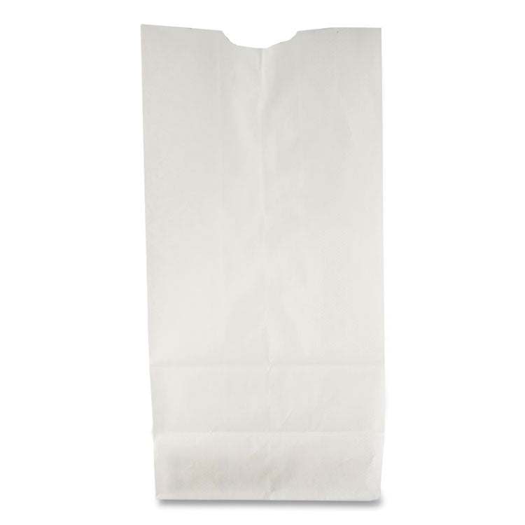 Grocery Paper Bags, 6# Size, 35# Basis Weight, 5.88" x 3.63" x 11", White, 500/Bundle