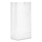 Grocery Paper Bags, 10# Size, 35# Basis Weight, 7" x 4.38" x 13.75", White, 500/Bundle