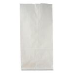 Grocery Paper Bags, 10# Size, 35# Basis Weight, 7" x 4.38" x 13.75", White, 500/Bundle